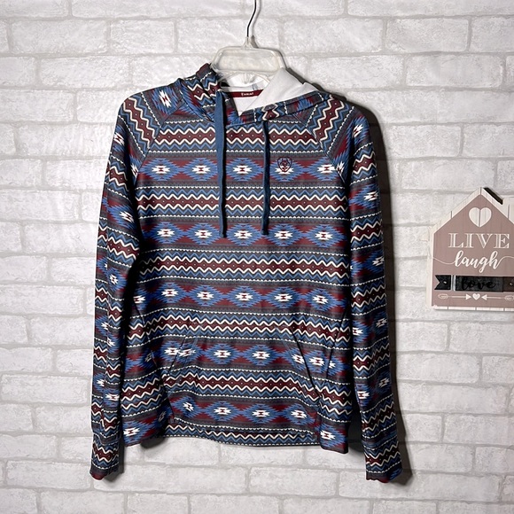 Ariat tek cold series conquest  printed hoodie size small - Picture 2 of 10